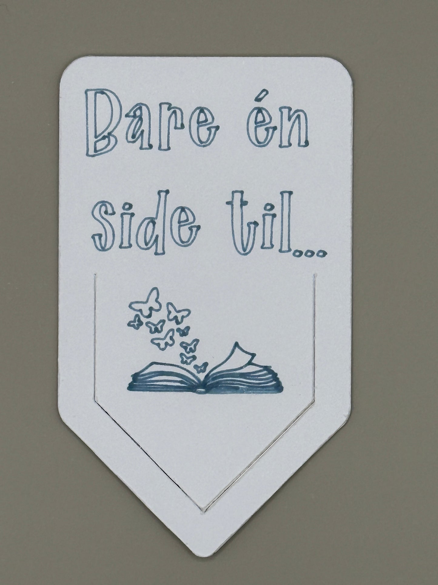 Bare én side til