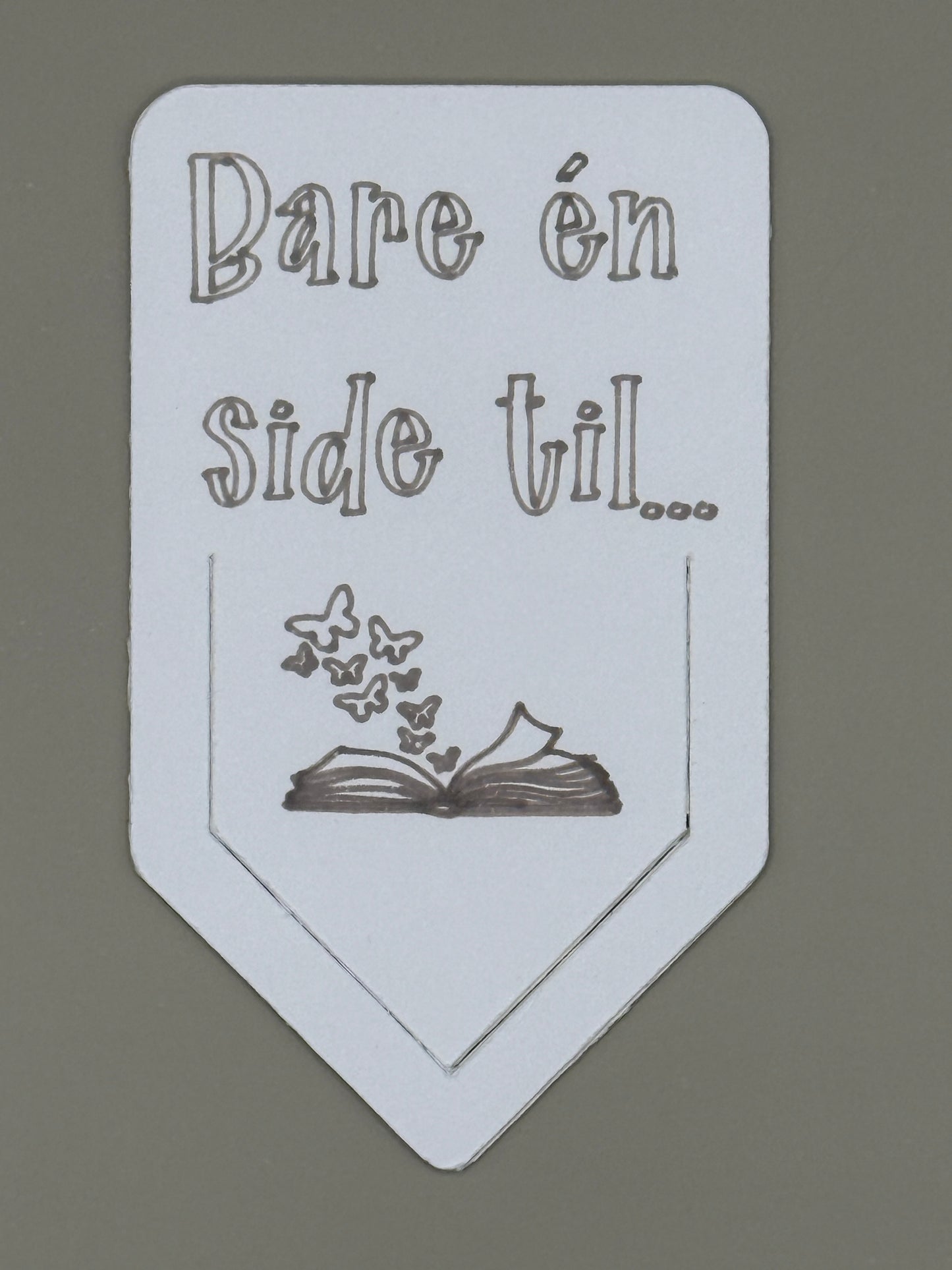 Bare én side til