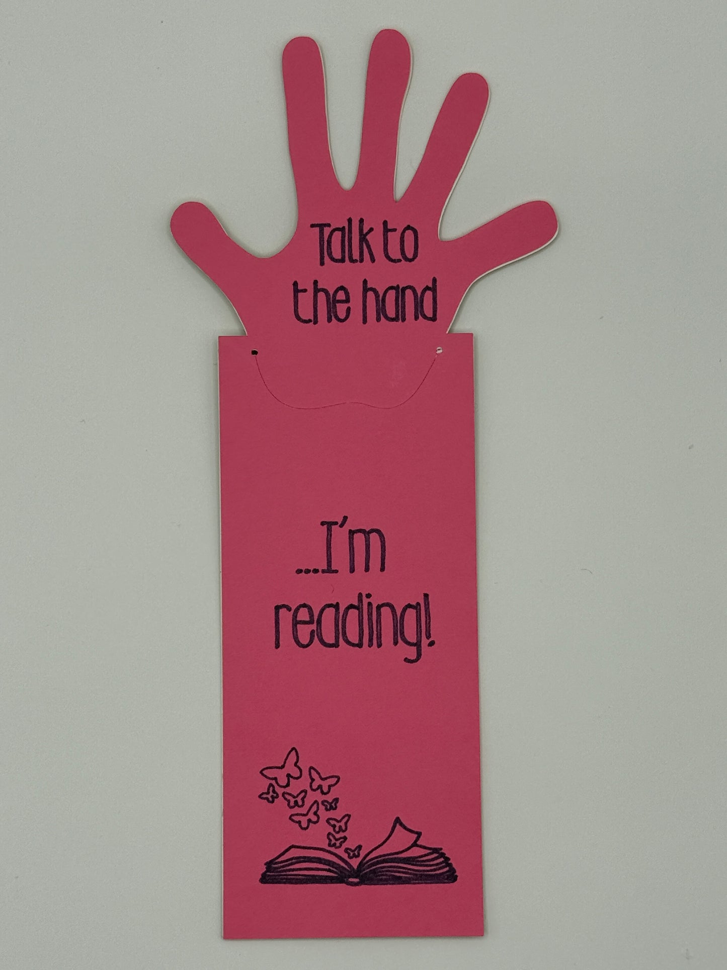 Talk to the hand – Mørk rosa