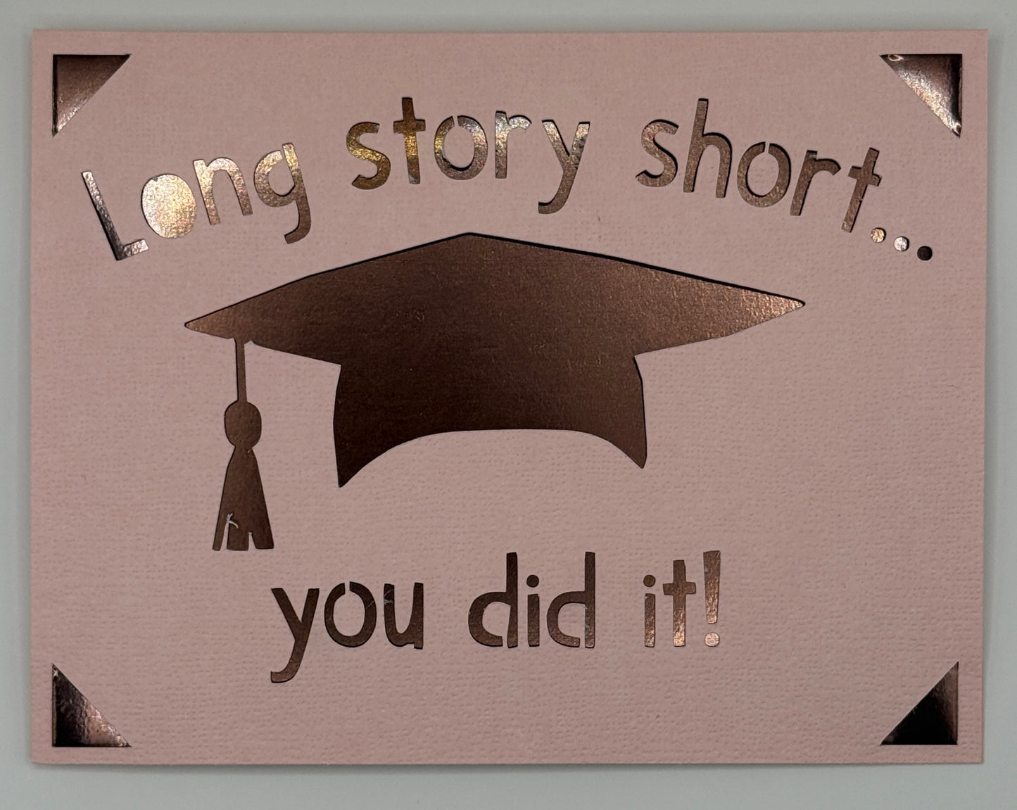 Long story short...you did it