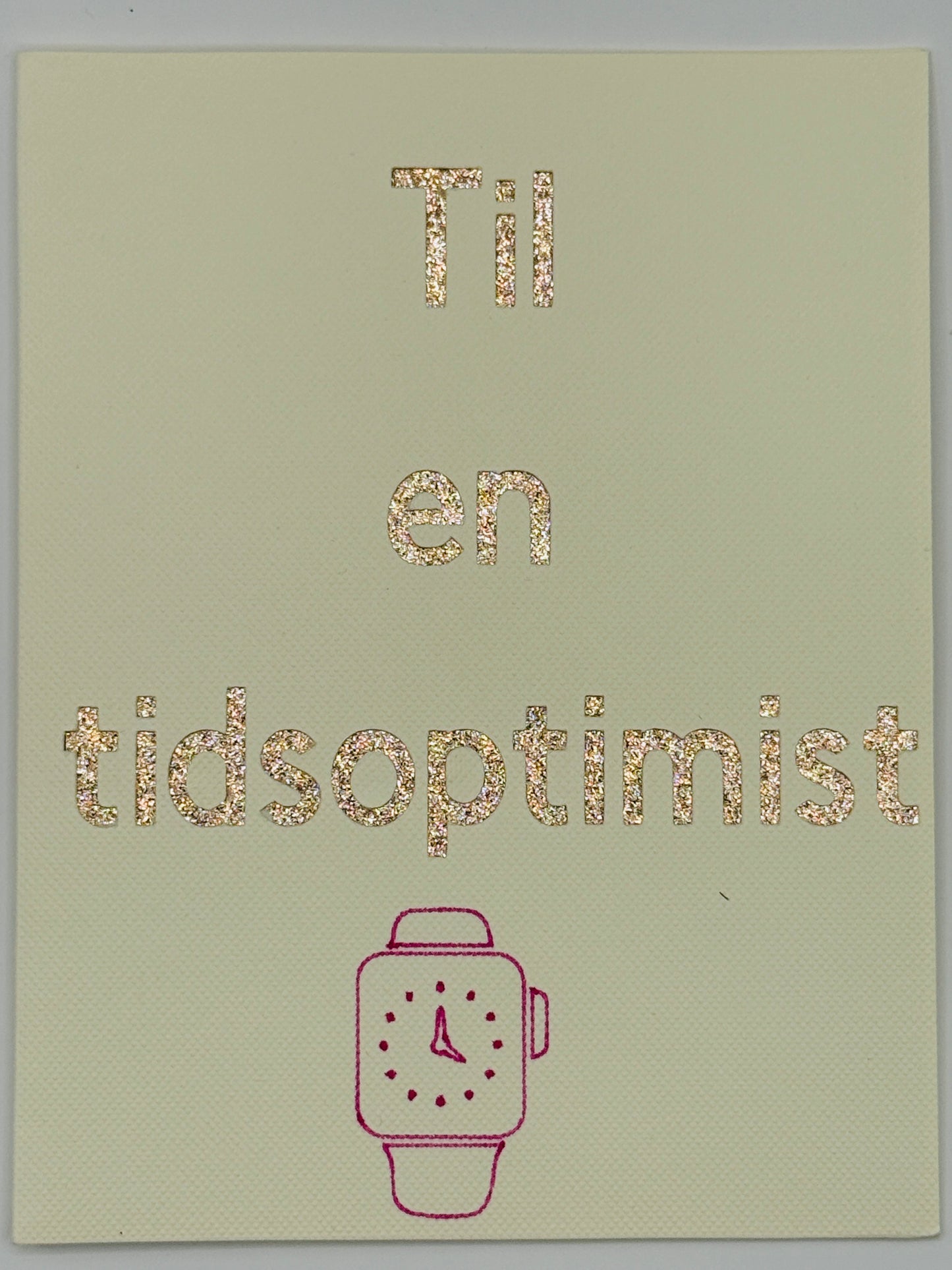 Til en tidsoptimist