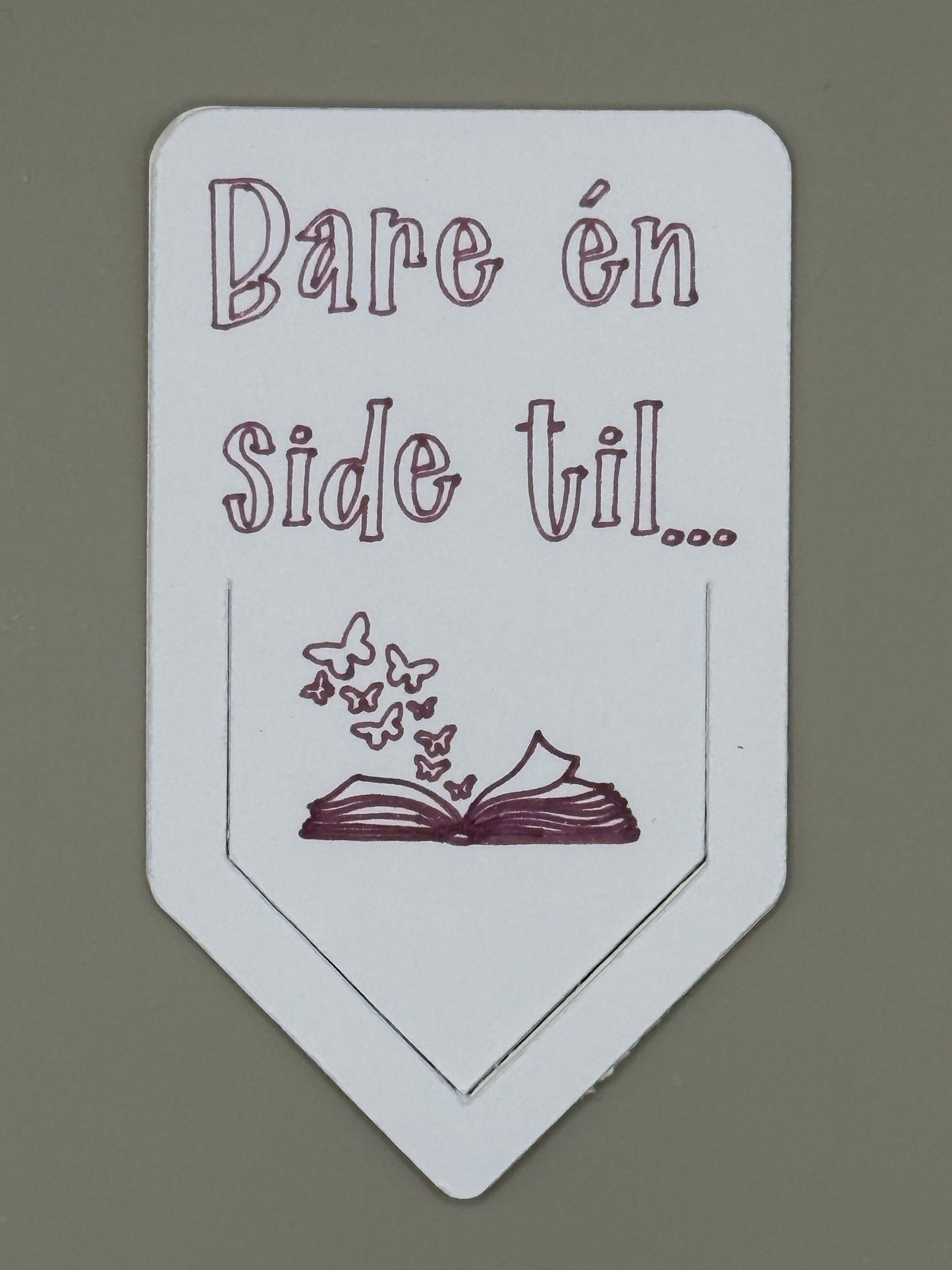 Bare én side til