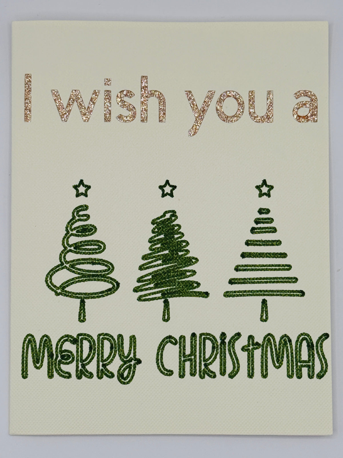 I wish you a merry christmas