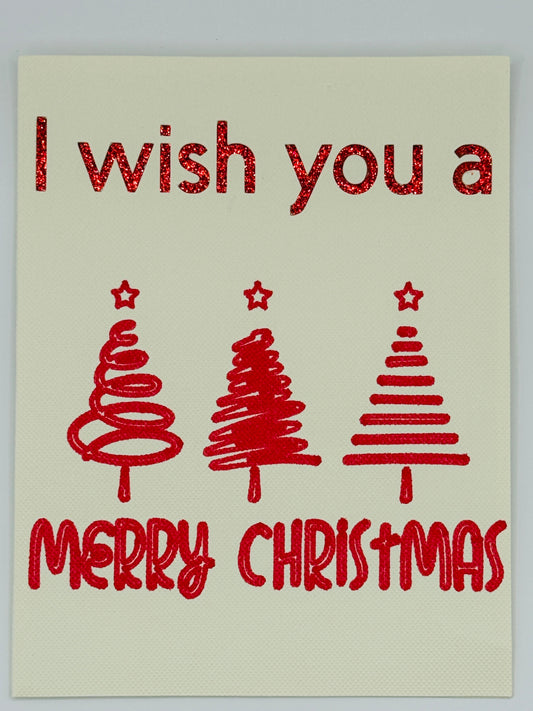 I wish you a merry christmas