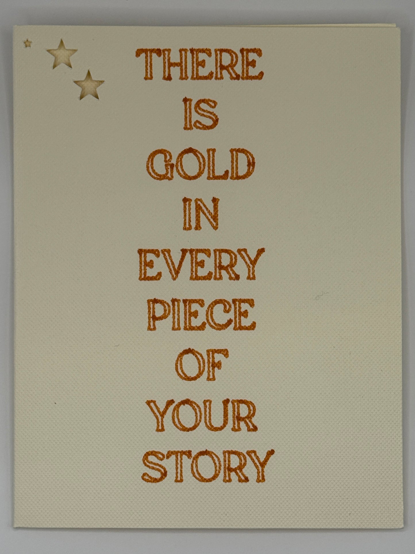 There Is Gold in Every Piece of Your Story – oransje